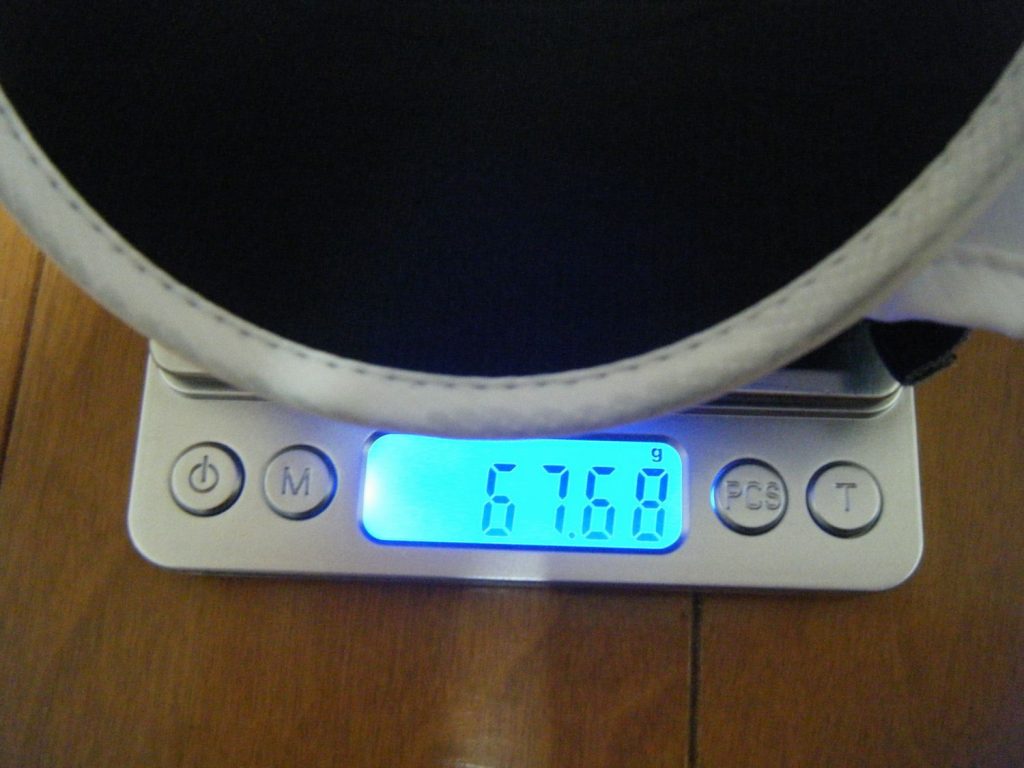 GTDキャップNN41771のランニング後の重量