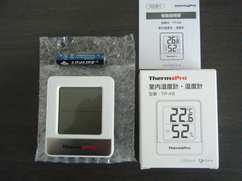 ThermoPro 温湿度計 TP-49購入時のイメージ